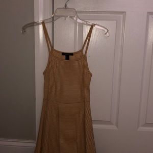 Yellow Striped Mini Dress
